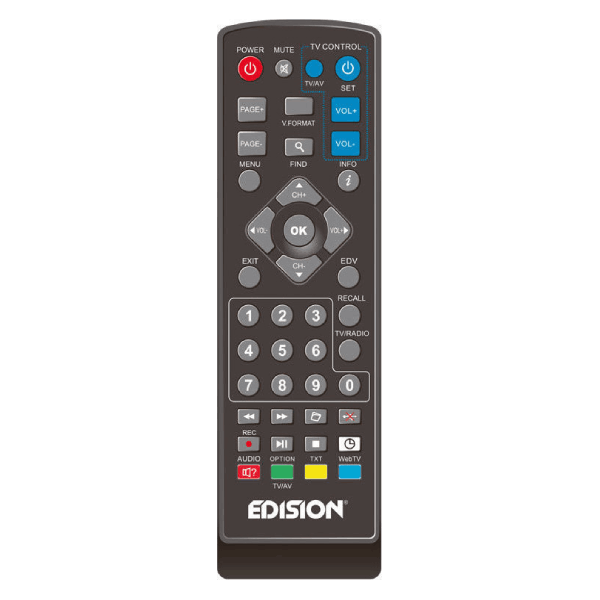 EDISION RCU ΧΕΙΡΙΣΤΗΡΙΟ ΓΝΗΣΙΟ ΣΥΜΒΑΤΟ ΓΙΑ ΨΗΦΙΑΚΟ ΔΕΚΤΗ & ΤΗΛΕΟΡΑΣΗ