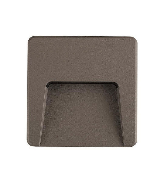 EUROLAMP 145-52020 SLIM LED 3W ΦΩΤΙΣΤΙΚΟ ΤΟΙΧΟΥ 120X120MM ΓΡΑΦΙΤΗΣ