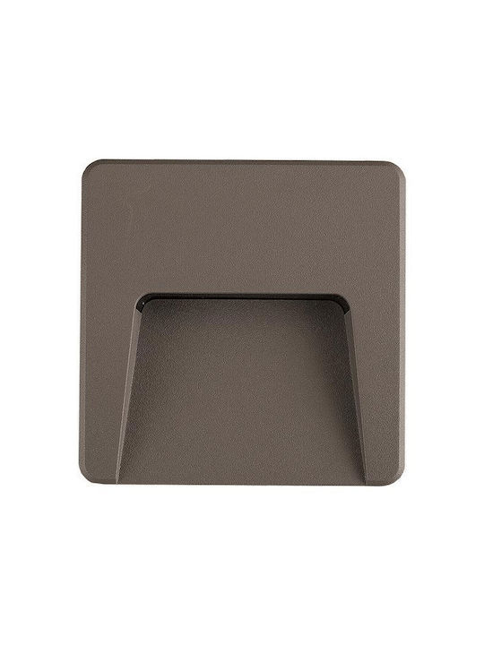 EUROLAMP 145-52020 SLIM LED 3W ΦΩΤΙΣΤΙΚΟ ΤΟΙΧΟΥ 120X120MM ΓΡΑΦΙΤΗΣ