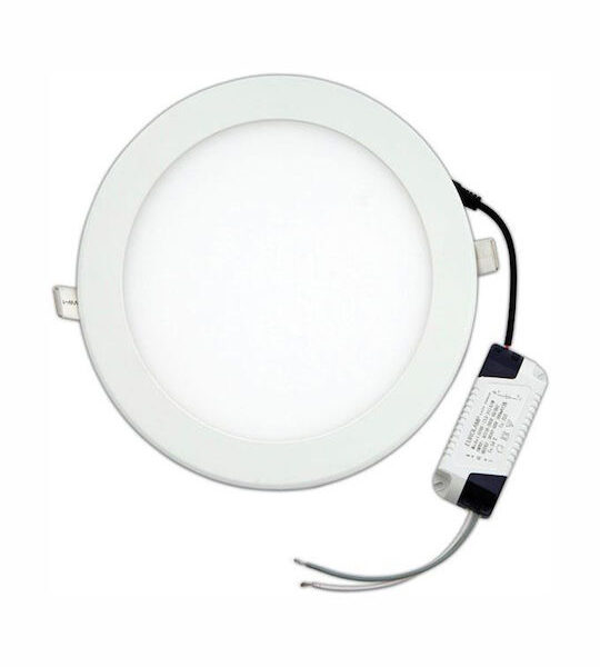 EUROLAMP 145-68011 ΦΩΤΙΣΤΙΚΟ ΧΩΝΕΥΤΟ PANEL LED SLIM Φ225 20W 4000K