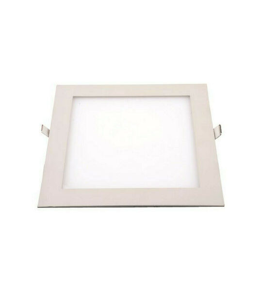 EUROLAMP 145-68021 ΦΩΤΙΣΤΙΚΟ ΧΩΝΕΥΤΟ ΤΕΤΡΑΓΩΝΟ LED PANEL 20W 4000K 22.5x22.5εκ.