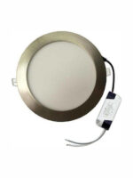 EUROLAMP 145-68410 ΦΩΤΙΣΤΙΚΟ ΣΤΡΟΓΓΥΛΟ ΧΩΝΕΥΤΟ LED PANEL 18W 6500K 22.5x22.5εκ. INOX