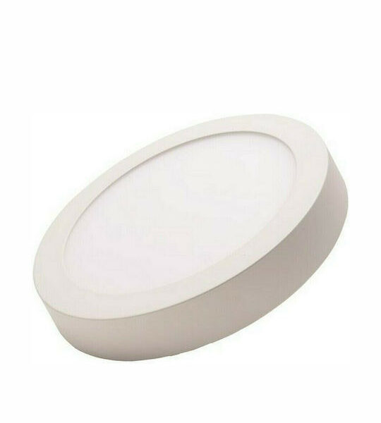 EUROLAMP 145-68510 ΦΩΤΙΣΤΙΚΟ ΕΞΩΤΕΡΙΚΟ PANEL LED SLIM Φ225 20W 6500K