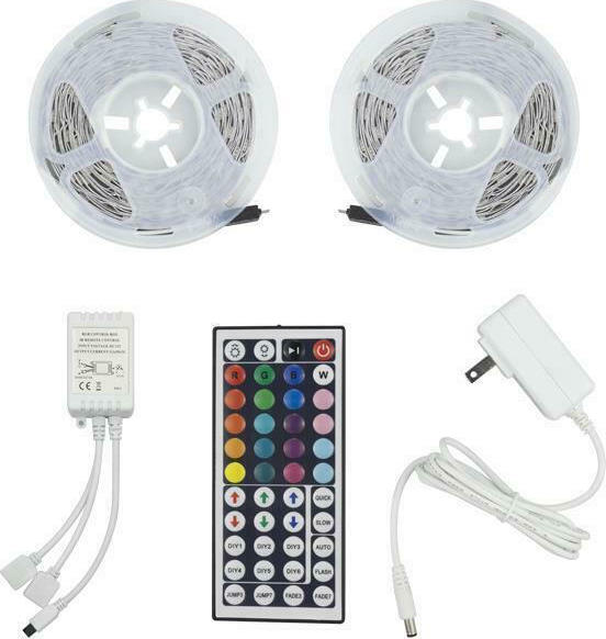 EUROLAMP 145-70042 RGB LEDOTAINIA ΜΕ ΧΕΙΡΙΣΤΗΡΙΟ 2X5M