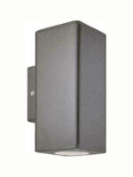 EUROLAMP 145-82007 ΑΠΛΙΚΑ ΤΟΙΧΟΥ ΕΞΩΤΕΡΙΚΗ GU10 UP-DOWN GREY