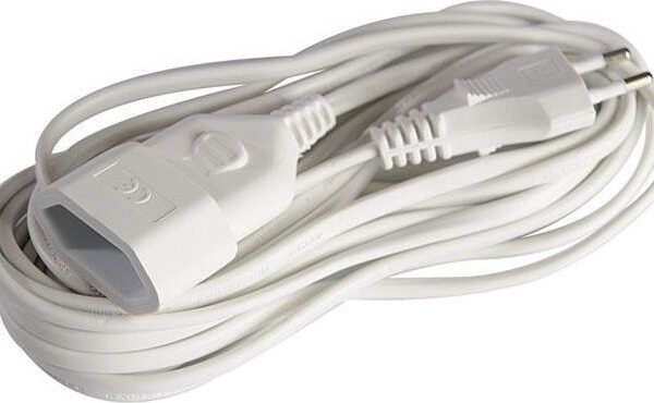 EUROLAMP 147-13025 ΠΡΟΕΚΤΑΣΗ 2x0.75mm² 3Μ ΛΕΥΚΟ