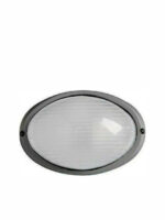EUROLAMP 147-55062 ΑΠΛΙΚΑ ΤΟΙΧΟΥ ΟΒΑΛ ΑΛΟΥΜΙΝΙΟΥ ΓΚΡΙ