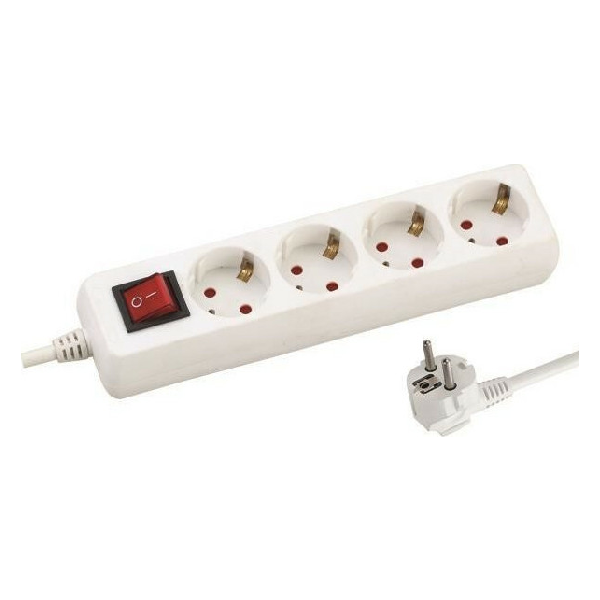 EUROLAMP 147-62251 ΠΟΛΥΠΡΙΖΟ 4 ΘΕΣΕΩΝ 5Μ