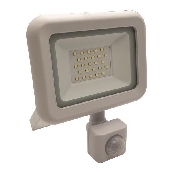 EUROLAMP 147-69654 ΠΡΟΒΟΛΕΑΣ LED 20W 4000K ΜΕ ΑΝΙΧΝΕΥΤΗ ΚΙΝΗΣΗΣ ΛΕΥΚΟΣ