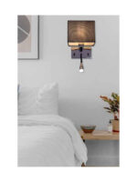 EUROLAMP LORA 145-22001 ΑΠΛΙΚΑ ΚΡΕΒΑΤΙΟΥ ΑΝΑΓΝΩΣΗΣ E27 ΜΑΥΡΟ