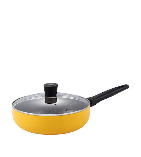 MUHLER MR-2608D ΤΗΓΑΝΙ ΜΕ ΚΑΠΑΚΙ ΑΠΟ ΑΛΟΥΜΙΝΙΟ ΜΕ ΕΠΙΣΤΡΩΣΗ ΑΠΟ ΠΕΤΡΑ 26CM