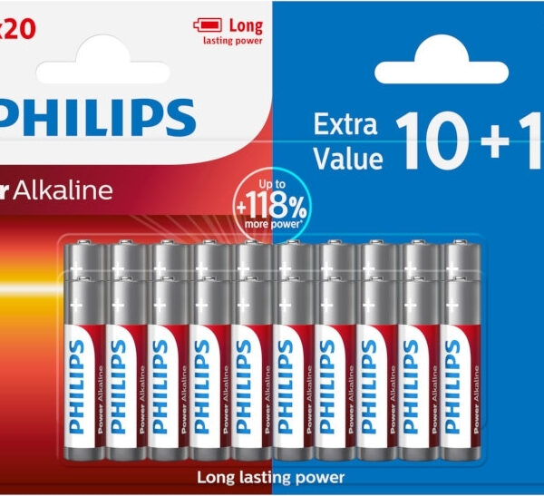 PHILIPS LR03P20BP/GRS AAA POWER ALKALINE 10+10TMX
