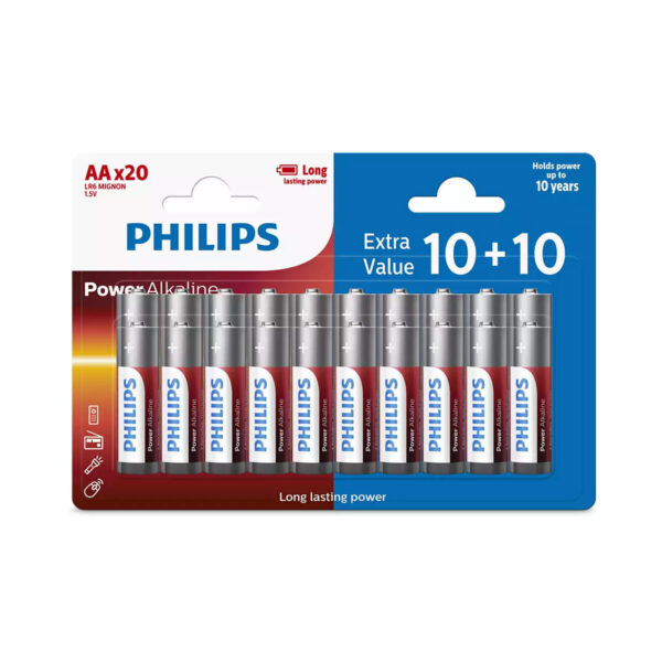 PHILIPS LR6P20BP/GRS AA POWER ALKALINE 10+10TMX