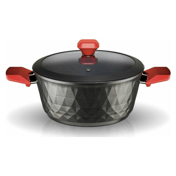 PYRAMIS RED DIAMOND ΚΑΤΣΑΡΟΛΑ ΜΕ ΑΝΤΙΚΟΛΛΗΤΙΚΗ ΕΠΙΣΤΡΩΣΗ 24cm