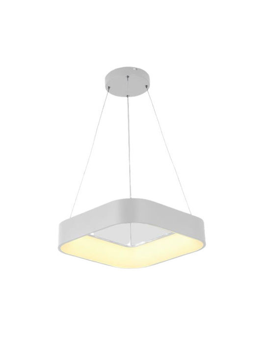 EUROLAMP 144-17019 ΦΩΤΙΣΤΙΚΟ ΚΡΕΜΑΣΤΟ ΜΕ ΕΝΣΩΜΑΤΩΜΕΝΟ LED 30W 3000K ΣΕ ΛΕΥΚΟ ΧΡΩΜΑ