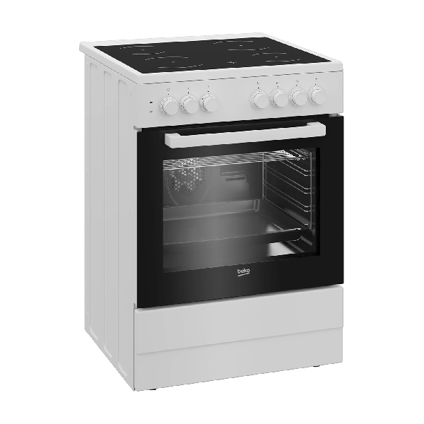 BEKO CUV 6710 B ΚΟΥΖΙΝΑ ΜΕ ΚΕΡΑΜΙΚΗ ΕΣΤΙΑ 67LT Π60CM ΛΕΥΚΗ