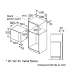 BOSCH BFL554MS0 ΜΙΚΡΟΚΥΜΑΤΩΝ ENTOIXIZOMENO 25LT INOX
