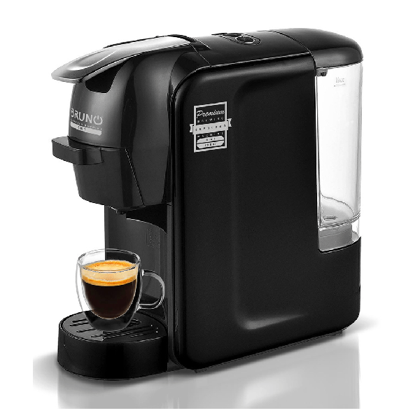BRUNO BRN-0124 ΑΥΤΟΜΑΤΗ ΜΗΧΑΝΗ ESPRESSO 1450W ΠΙΕΣΗΣ 19BAR ΜΑΥΡΗ