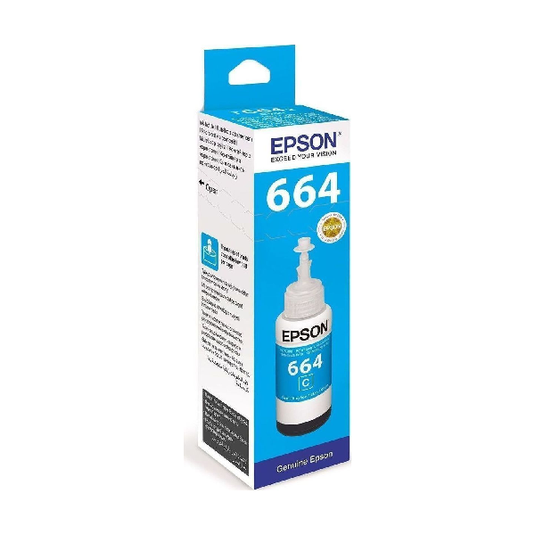EPSON T66424A L100 CYAN ΜΕΛΑΝΙ 70ml
