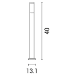 EUROLAMP 154-56022 ΦΩΤΙΣΤΙΚΟ ΔΑΠΕΔΟΥ ΕΞΩΤΕΡΙΚΟΥ ΧΩΡΟΥ Ε27 ΙΝΟΧ