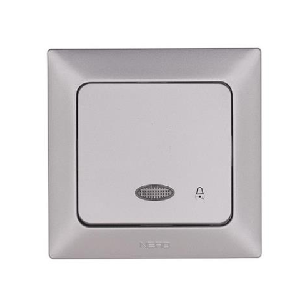 EUROLAMP NE-AD 152-12210 ΔΙΑΚΟΠΤΗΣ ΜΠΟΥΤΟΝ + ΛΥΧΝΙΑ ΝΙΚΕΛ ΜΑΤ