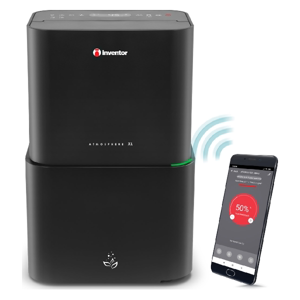 INVENTOR ATMOSPHERE XL ΑΦΥΓΡΑΝΤΗΡΑΣ ΜΕ ΣΥΜΠΙΕΣΤΗ ΙΟΝΙΣΤΗ ΚΑΙ WI-FI 25LT ΜΑΥΡΟΣ