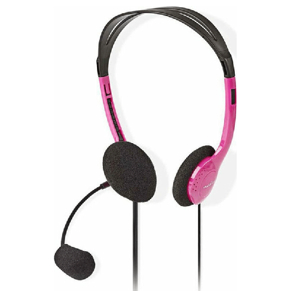 NEDIS CHST100PK ΑΚΟΥΣΤΙΚΑ ΜΕ ΜΙΚΡΟΦΩΝΟ ΡΟΖ