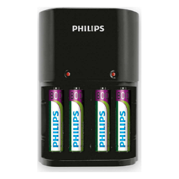 PHILIPS CHARGES SCB1450NB + 4 X AAA 800 MAH