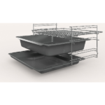 PITSOS PHN039150 ΚΟΥΖΙΝΑ 66LT ΜΕ ΚΕΡΑΜΙΚΕΣ ΕΣΤΙΕΣ Π60ΕΚ. INOX