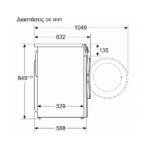PITSOS WUP140ZG9 ΠΛΥΝΤΗΡΙΟ ΡΟΥΧΩΝ 9KG 1200 ΣΤΡΟΦΩΝ