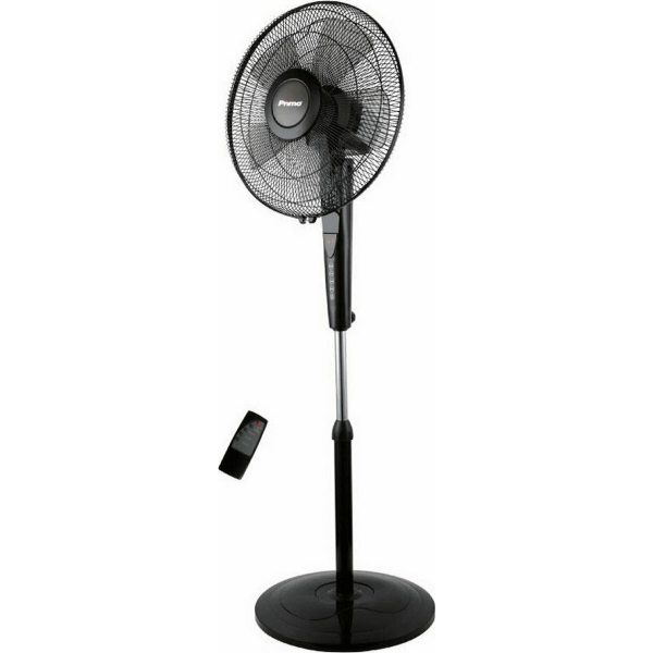 PRIMO PRSF-80505 ΑΝΕΜΙΣΤΗΡΑΣ ΟΡΘΟΣΤΑΤΗΣ 60W ΔΙΑΜΕΤΡΟΥ 40CM ΜΕ ΤΗΛΕΧΕΙΡΙΣΤΗΡΙΟ ΜΑΥΡΟΣ