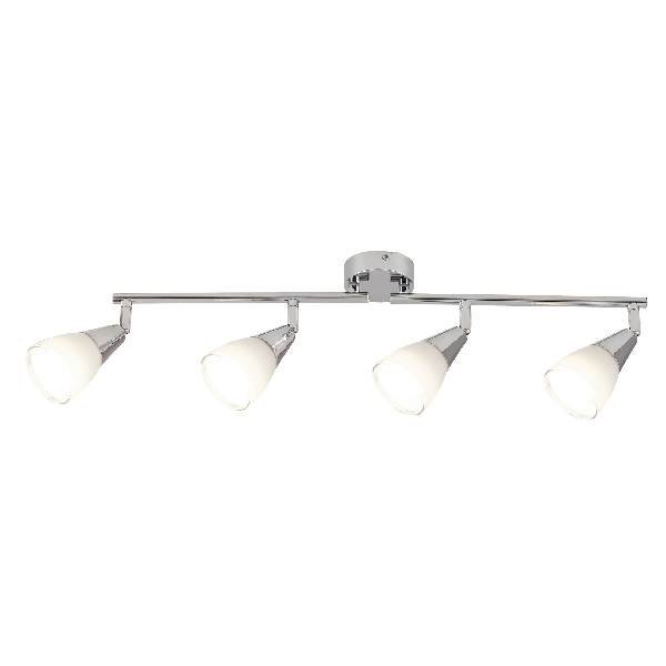 RABALUX NICOLETTE 6770 SPOT ΜΕ 4 ΦΩΤΑ ΚΑΙ ΝΤΟΥΙ E14 ΣΕ ΑΣΗΜΙ ΧΡΩΜΑ