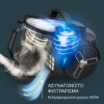 ROWENTA GREEN FORCE CYCLONIC MAX RO7B11EA ΗΛΕΚΤΡΙΚΗ ΣΚΟΥΠΑ 900W ΜΕ ΚΑΔΟ 2.5LT ΜΠΛΕ