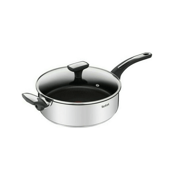 TEFAL EMOTION E30033 ΣΩΤΕΖΑ ΜΕ ΚΑΠΑΚΙ ΑΝΟΞΕΙΔΩΤΟ ΑΤΣΑΛΙ ΜΕ ΑΝΤΙΚΟΛΛΗΤΙΚΗ ΕΠΙΣΤΡΩΣΗ 26CM