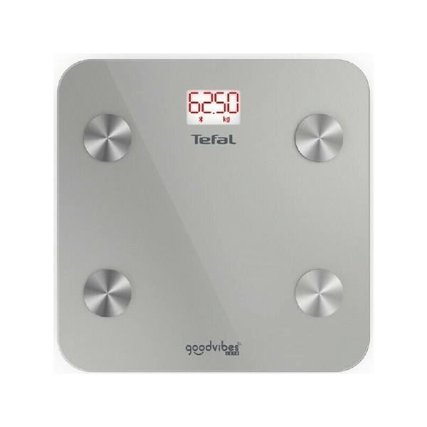 TEFAL GOODVIBES ΒΜ9600 SMART ΖΥΓΑΡΙΑ ΜΠΑΝΙΟΥ ΜΕ ΛΙΠΟΜΕΤΡΗΤΗ & BLUETOOTH ΓΚΡΙ