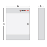 TEHNOPLAST ΠΙΝΑΚΑΣ N8C 8Θ ΕΞΩΤΕΡΙΚΟΣ + ΠΟΡΤΑ