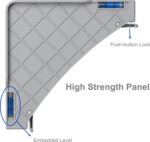 TOOL-0072 ΒΑΣΗ ΛΕΥΚΩΝ ΣΥΣΚΕΥΩΝ ΑΠΟ ΠΛΑΣΤΙΚΟ ΜΕ ΡΟΔΕΣ 68X68.8ΕΚ. 400kg