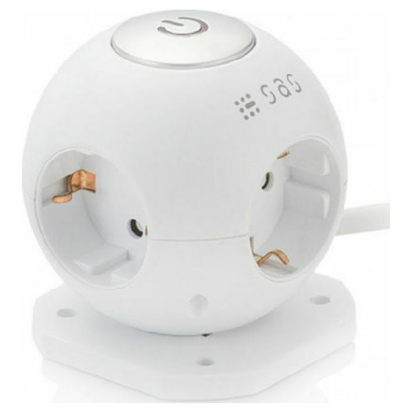 EBHK SAS 100-11-069 ΠΟΛΥΠΡΙΖΟ ΜΠΑΛΑ 4 ΘΕΣΕΩΝ 1,5M ΛΕΥΚΟ