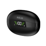 AKAI BTE-J350 IN-EAR BLUETOOTH HANDSFREE ΑΚΟΥΣΤΙΚΑ ΜΕ ΘΗΚΗ ΦΟΡΤΙΣΗΣ ΜΑΥΡΟ