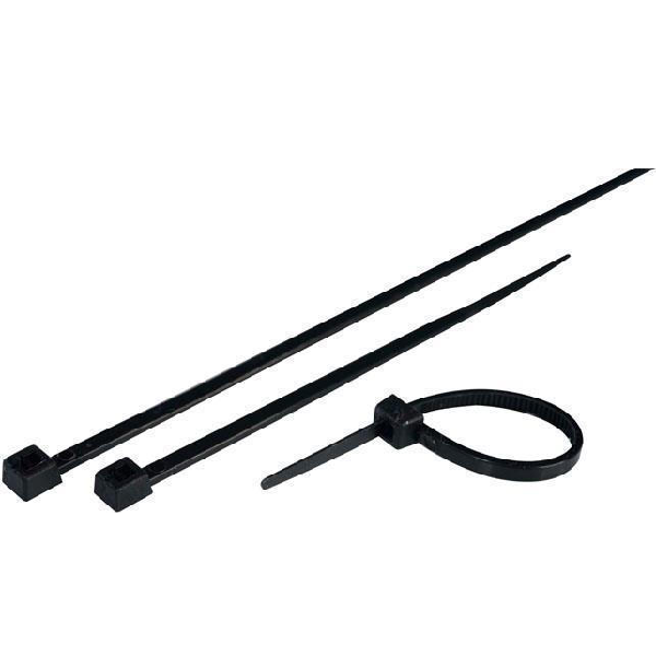 EUROLAMP 147-54106 ΔΕΜΑΤΙΚΑ ΜΑΥΡΑ 150Χ3.6 100ΤΜΧ