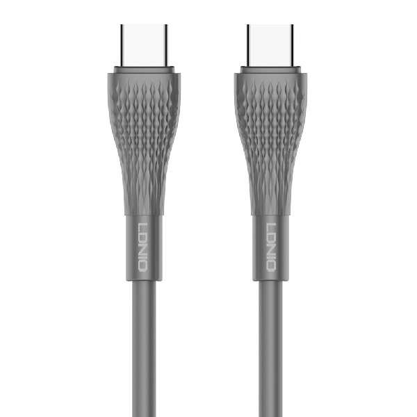 LDNIO LC671 ΚΑΛΩΔΙΟ USB-C MALE - USB-C 65W ΓΚΡΙ 1M
