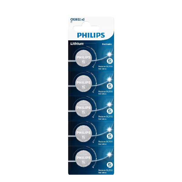 PHILIPS CR2032P52 ΜΠΑΤΑΡΙΑ ΛΙΘΙΟΥ 3V 5ΤΜΧ