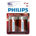 PHILIPS LR20P2B POWER ALKALINE ΜΠΑΤΑΡΙΑ D 1.5V 2ΤΜΧ