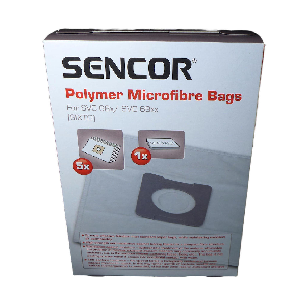 SENCOR SVC68/75 ΣΑΚΟΥΛΕΣ ΣΚΟΥΠΑΣ ΓΝΗΣΙΕΣ ΣΥΜΒΑΤΗ ΜΕ SENCOR 5ΤΜ