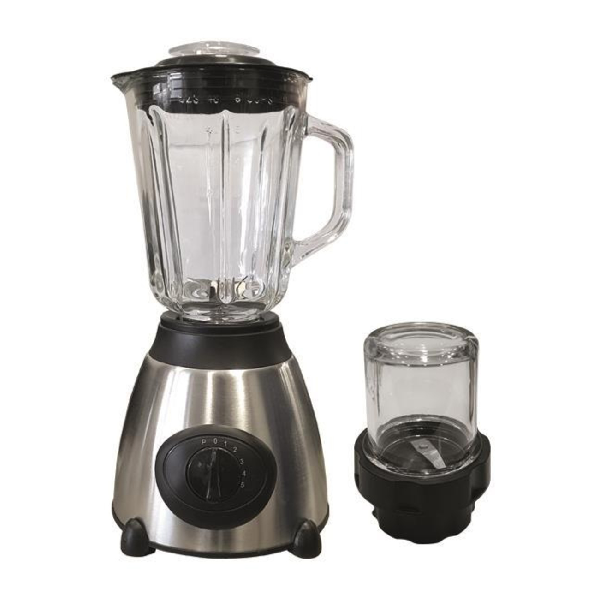 EUROLAMP 300-70012 ΜΠΛΕΝΤΕΡ ΜΕ ΓΥΑΛΙΝΗ ΚΑΝΑΤΑ 1.5LT 850W INOX