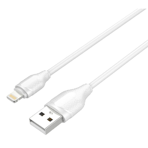 LDNIO LS372 USB-A TO LIGHTNING CABLE ΛΕΥΚΟ 2M