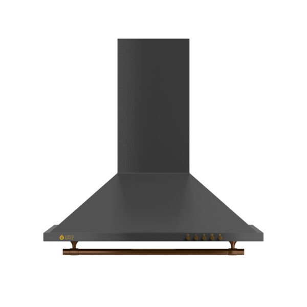 THERMOGATZ TGS-950-BL RUSTIC ΑΠΟΡΡΟΦΗΤΗΡΑΣ ΚΑΜΙΝΑΔΑ ΜΑΥΡΟΣ 60cm