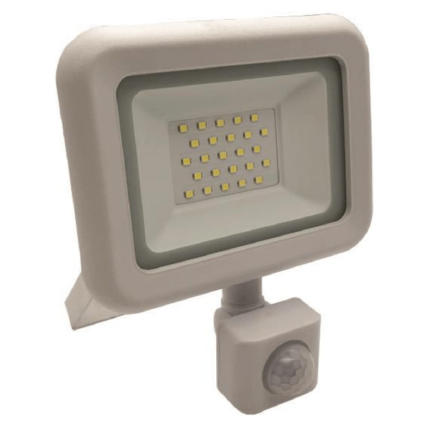 EUROLAMP 147-69653 ΠΡΟΒΟΛΕΑΣ LED 20W ΜΕ ΑΝΙΧΝΕΥΤΗ ΚΙΝΗΣΗΣ 6500K ΛΕΥΚΟΣ