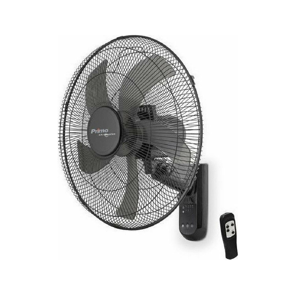 PRIMO 15833R ΑΝΕΜΙΣΤΗΡΑΣ ΤΟΙΧΟΥ 65W ΔΙΑΜΕΤΡΟΥ 45CM ΜΕ ΤΗΛΕΧΕΙΡΙΣΤΗΡΙΟ BLACK